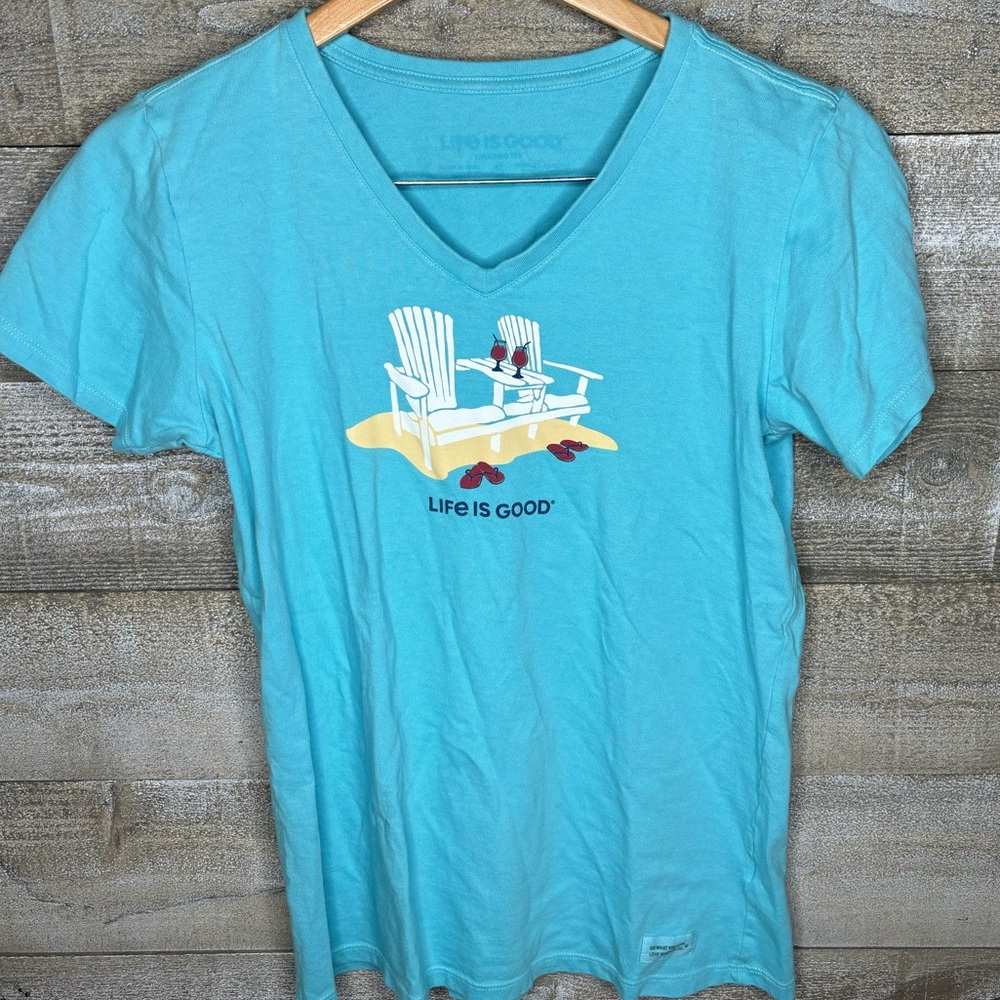 Life is good cruiser tee beach summer cocktails t shirt